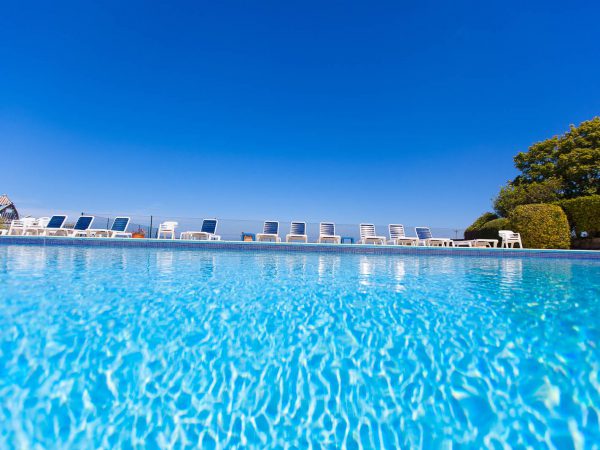 Outdoor swimming pool at Polmanter Touring Park St Ives