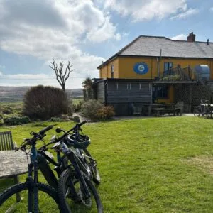Bikes by The Gurnard's Head pub
