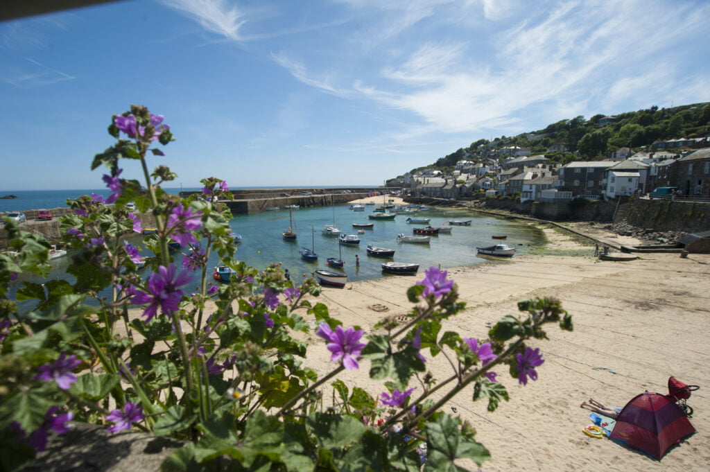 Mousehole harbour beach 