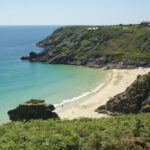 Porthcurno Beach in West Cornwall