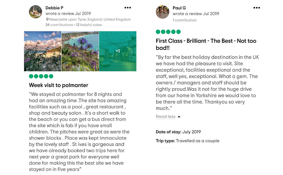 July Tripadvisor reviews from guests that have stayed at Polmanter Touring Park