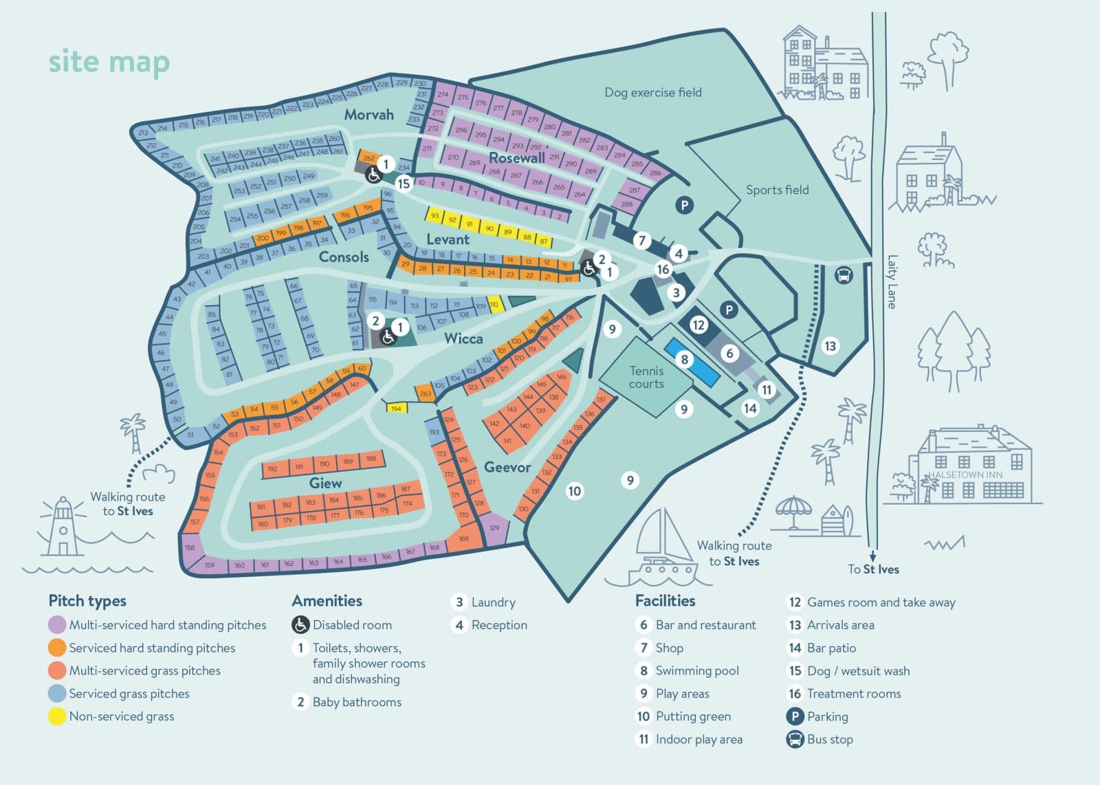Interactive Pitch Map Polmanter Touring Park Polmanter Touring Park