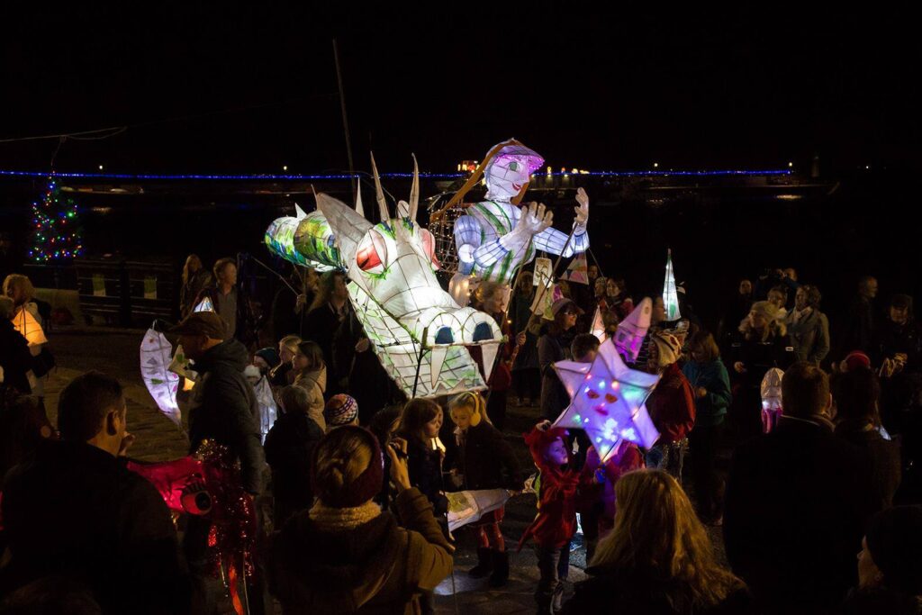 St Ives Lantern Parade in December