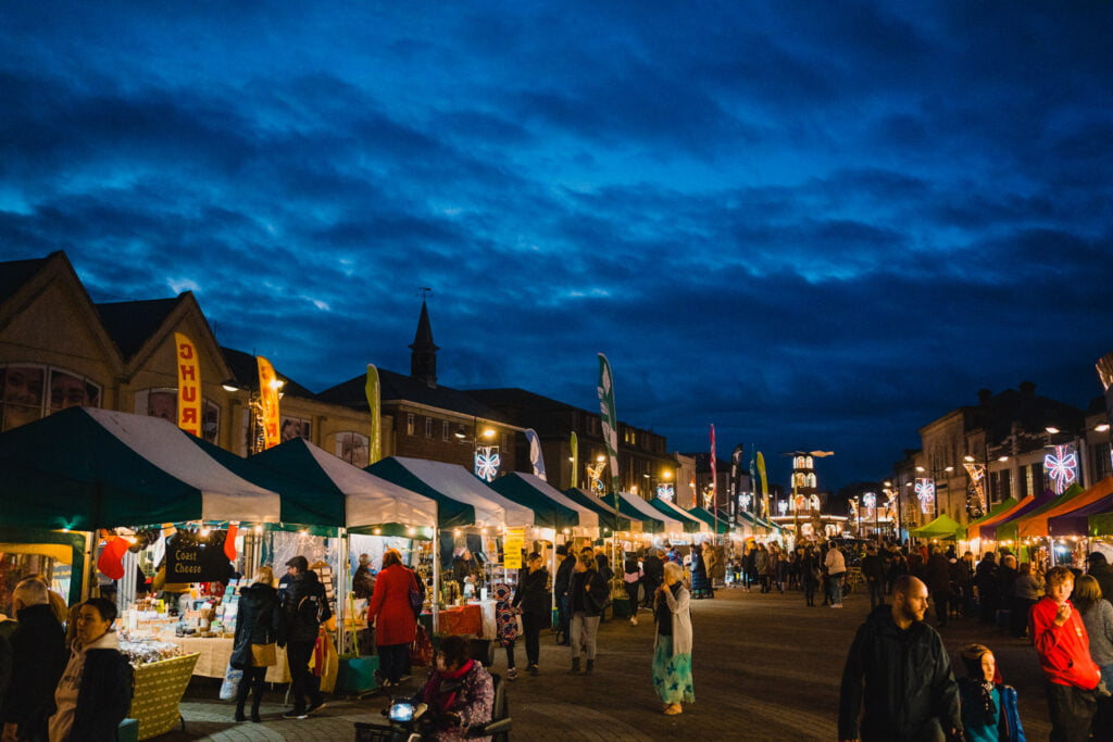 Truro Christmas markets at Christmas in Cornwall