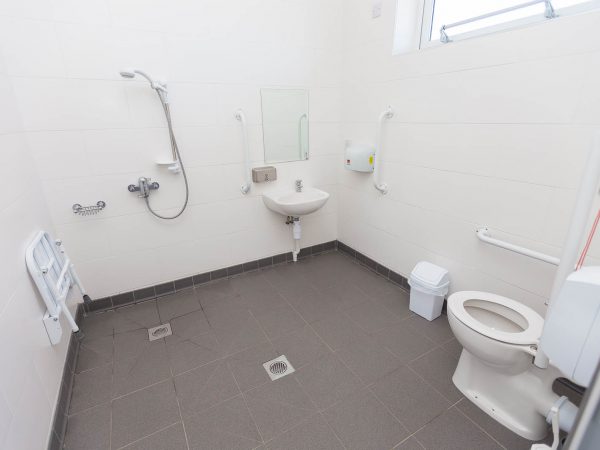 Accessible toilets and shower at Polmanter Touring Park St Ives
